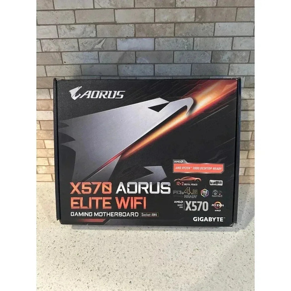 GIGABYTE X570 AORUS ELITE WIFI AM4 AMD X570 SATA 6Gb/s USB 3.0 ATXMotherboard g6 - Picture 1 of 7